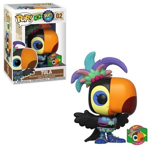 Funko Pop TULA & COLLECTIBLE PIN Vinyl Figure Around the World Brazil 02 NEW - Picture 1 of 9