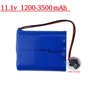 11.1V 3S1P 1200mAh Li-ion Battery 3500mAh Rechargeable Battery Pack SM2.54 Male - Picture 1 of 15