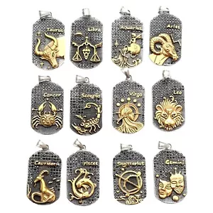 Collana con ciondolo costellazione oroscopo 12 segni zodiacali uomo donna catenina - Foto 1 di 33