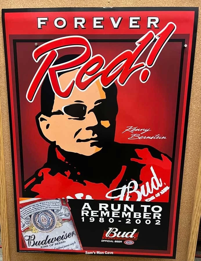 Budweiser Kenny Bernstein - Vermelho para sempre! Pôster - Imagem 1 de 1