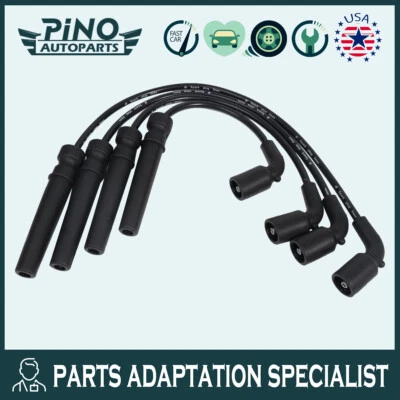 4 cables de bujía para Chevrolet Aveo 2004-2008 Aveo5 Pontiac Daewoo L4 1,6 L Foto 1 de 4