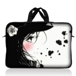 10" 10.1" 10.2" 9 8 Laptop Sleeve Netbook Sleeve Bag Case Cover Tablet Girl Face - Picture 1 of 4