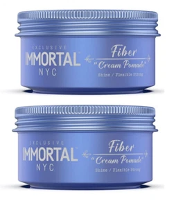 Immortal NYC Fiber Cream Shine/Flexible Strong 150ml ( 2 Pack  ) | Cream Pomade - Picture 1 of 6