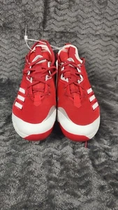 Adidas Ironskin Icon 6 tacchetti da baseball in metallo rosso/bianco EG6550 (nuovi con etichette) taglia 8 - Foto 1 di 6