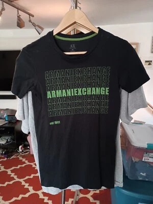 Vintage Armani Exchange AX T-shirt Size XS Spell Out - Image 1 of 4