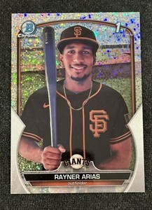 2023 Bowman Chrome 1st RAYNER ARIAS #BCP-222 SPECKLE REFRACTOR Giants SP /299