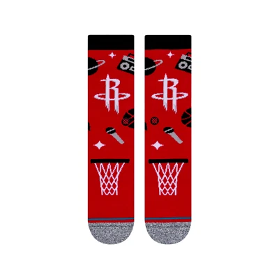 Stance NBA Houston Rockets Landmark Infiknit Crew Socks Men’s L 9-13 Red NEW - Image 1 of 3
