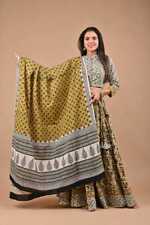 Cotton Chaniya Choli Indian Ethnic dandiya dress Skirt & Dupatta Festive outfit