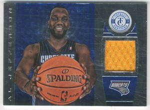 2013-14 Totally Certified Materials Blue Prime #70 Al Jefferson Jersey /15