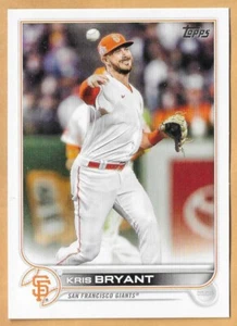 KRIS BRYANT SAN FRANCISCO GIANTS #86 - TOPPS NM-MT 2022 - Picture 1 of 2