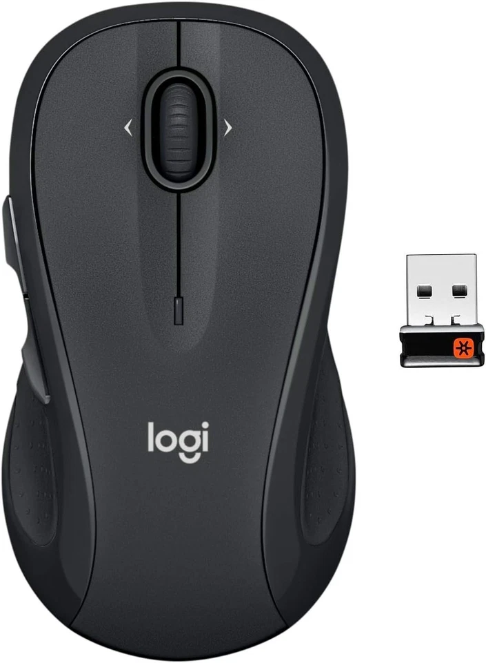 Logitech M510 Wireless Laser Mouse for PC/MAC with Unifying Receiver - Gray - Image 1 of 4