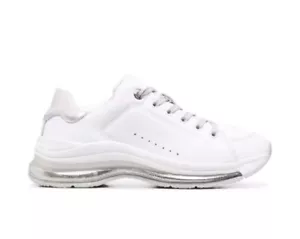 Tommy Hilfiger City Air Runner Leather Lace-up Sneakers Trainers White uk 5 eu38 - Picture 1 of 11