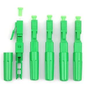 5x LC/APC fiber optic quick connector adapter for mounting and connection - Photo 1/10