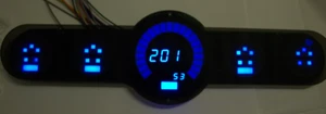 ¡Panel de calibre 5.5 estilo Bargraph universal con LED azules Made in the USA! - Imagen 1 de 12