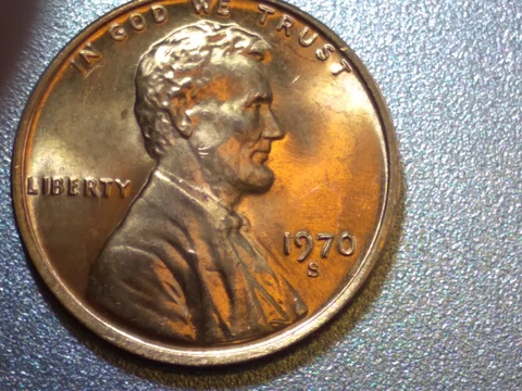 1970 S Floating Roof Error BU Lincoln Penny Cover