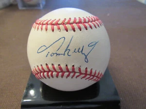 TOM KELLY 2 X WSC MINN TWINS FUTURE HOF MGR SIGNED AUTO VINTAGE OAL BASEBALL JSA - Picture 1 of 3