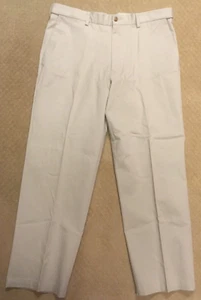 Berkley Jensen Men's Beige Chino comfort waist Pants Size 36W x 30L no iron - Picture 1 of 10