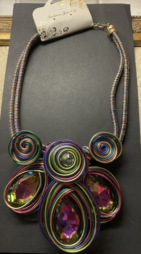 VETEMENTS Collana costume gioielli design filo con prisma