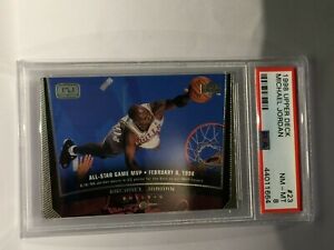 1998 Upper Deck Game Dated All-Star MVP #23 Michael Jordan PSA 8 CARD BULLS HOF