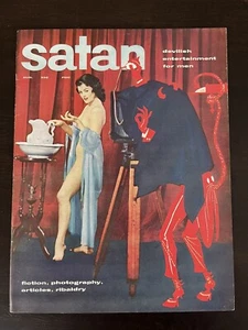 SATAN Magazine August 1957 Vintage Pin-Up Cheesecake RARE! CLEAN COPY!! - Picture 1 of 4