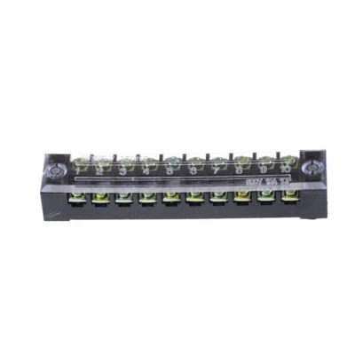 2X TB-1510L Block 10Position 600V 15A Wire Barrier Dual Row Screw Terminal Panel - Image 1 of 4