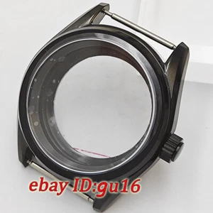 Caja de reloj 38 mm cristal zafiro negro para piezas NH35 NH36 ETA2824 PT5000 ST2130 - Imagen 1 de 9