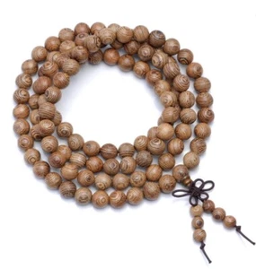 Collana lunga uomo in legno mala da rosario tibetano buddha buddista - Foto 1 di 3
