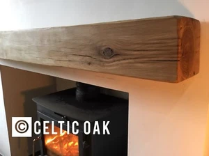 LIGHTWEIGHT OAK BEAM BESPOKE SIZE/FIREPLACE / FIRE SURROUND - Picture 1 of 17