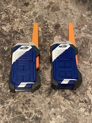 Pair Nerf Walkie Talkies Belt Clip & Blaster Mount 1000 Ft. Range- Tested - Image 1 of 4