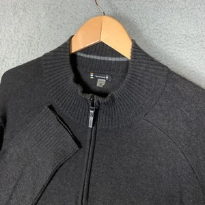 Smartwool Sparwood Sweater Mens XL Charcoal Half Zip Wool Blend Lightweight Knit - Picture 1 of 13