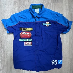 Disney|SS Button Up|Lighting McQueen|Cars|Sz 9/10 - Picture 1 of 10