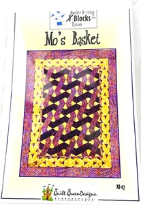 Quilt Queen Designs Mo's Basket X-Blocks Weave Pattern - Picture 1 of 3