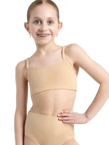 Capezio Child Girls Camisole Bra Top with Adjustable Straps TB102C Nude - Picture 1 of 3