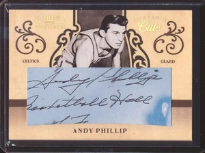2010 NATIONAL TREASURES ANDY PHILLIP CUT AUTO AUTOGRAPH 24/25 - Picture 1 of 2