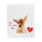 Chihuahua San Valentine Dog Custom Throw Blanket Gift 30X40 50X60 60X80