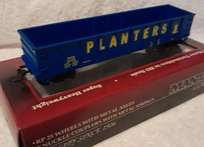 Mantua Classics BLUE "Mr. Peanut GONDOLA Car, HO Scale, #NAB 22492 (NIB) - Image 1 of 4
