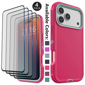 Für iPhone 17 Air / 17 Pro Max Stoßfeste Robuste Hülle Cover / Displayschutz - Bild 1 von 104