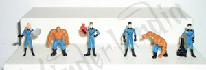 Set 6 Mini Figure 4cm FANTASTICI 4 MARVEL Originali LA COSA TORCIA Gashapon - Imagen 1 de 2
