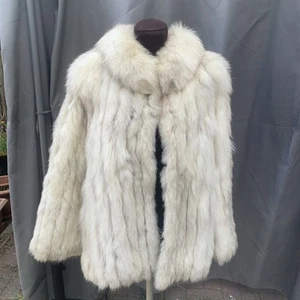 Vintage Original Saga Fox Fur Coat, Artic Fox Fur - Picture 1 of 6