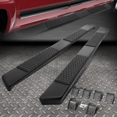 FOR 09-24 DODGE RAM 1500 2500 3500 CREW CAB 5.5"BLACK SS STEP BAR RUNNING BOARDS - Image 1 of 4