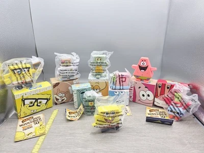 Bob Esponja 2009 Pantalones Cuadrados, la Película - Burger King Juguetes Juego Completo de 8 LEER Foto 1 de 4