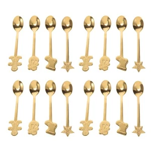 16 StüCk Weihnachtsschmuck für Zuhause, Edelstahl, KaffeelöFfel, DessertlöF4046 - Bild 1 von 4