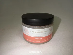 NEW BATH & BODY WORKS AROMATHERAPY ENERGY ORANGE PUMICE BODY SCRUB 11.5 FLOZ - Picture 1 of 4