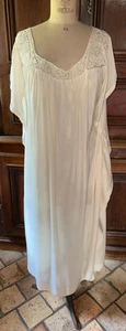 Déshabillé, chemise de jour en pure soie, grande taille  , époque Art Déco (C6) - Foto 1 di 12