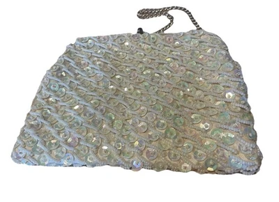 Bolso de Noche Vintage Años 60 Romántico Lentejuelas Bloqueo de Beso Hong Kong Coqueta Niña Foto 1 de 4