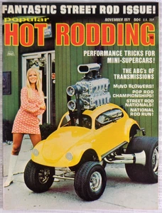 Popular Hot Rodding Magazine November 1971 Mini-Supercars Pinto Vega VG! - Picture 1 of 4