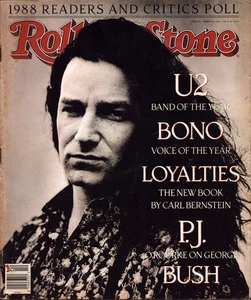 Rolling Stone Magazine #567 U2, Bono, Cowboy Junkies, Elvis Costello, Columbo VG - Imagen 1 de 1