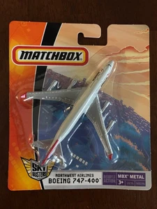 2007 Matchbox Sky Busters Northwest Airlines Boeing 747-400 MBX Metal - Picture 1 of 1