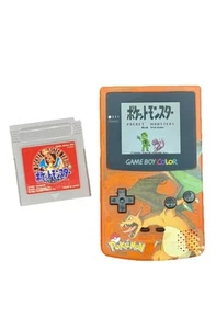 ☆CUSTOM NINTENDO GAME BOY COLOR - POKEMON CHARIZARD EDITION🔥w/ BACKLIT SCREEN - Picture 1 of 2