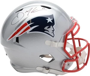 Julian Edelman New England Patriots Autographed Riddell Speed Replica Helmet - Picture 1 of 2